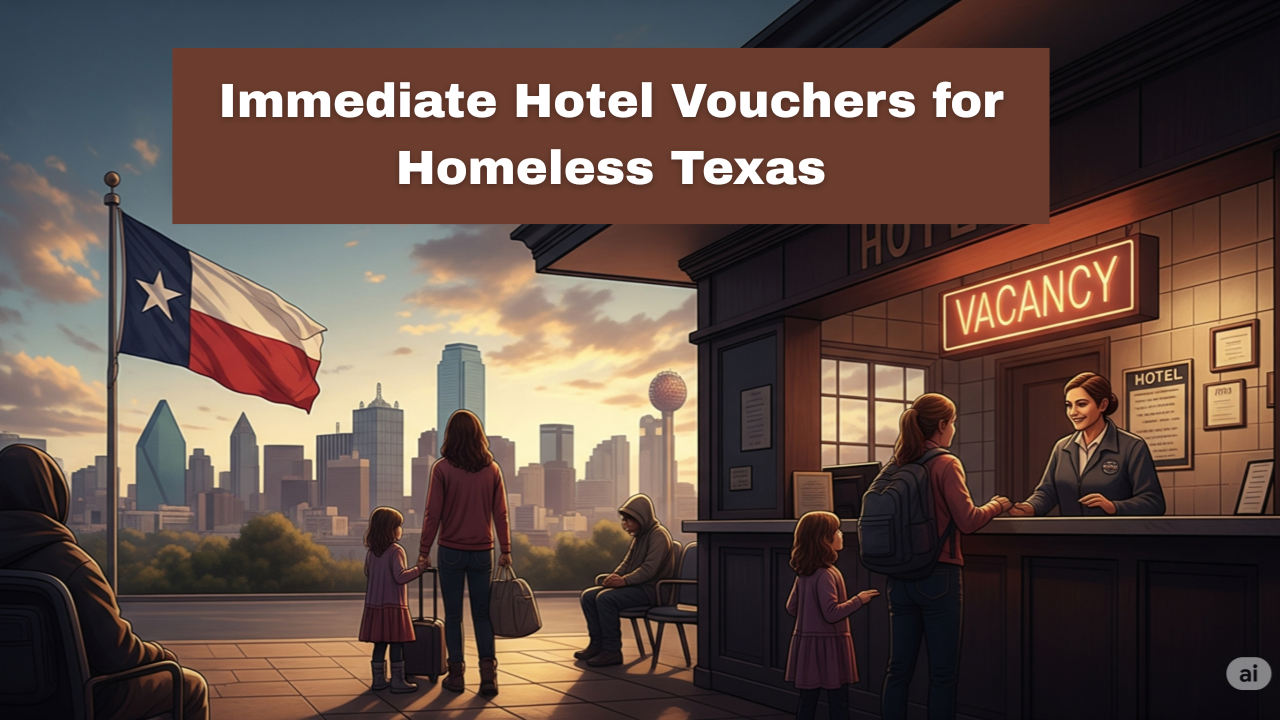 Immediate Hotel Vouchers for Homeless Texas
